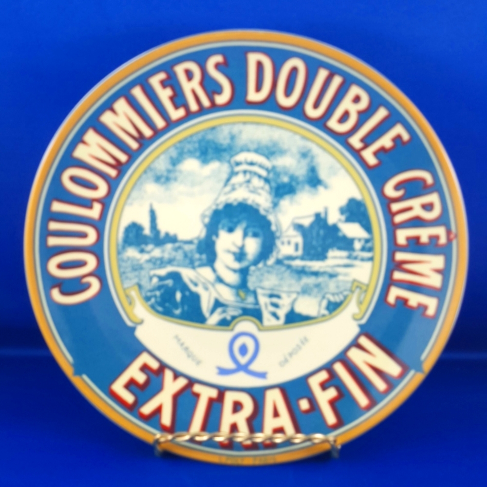 Vintage BIA Cordon Bleu FROMAGE Coulommiers Extra-Fin Salad/Dessert Plate, 8 in.